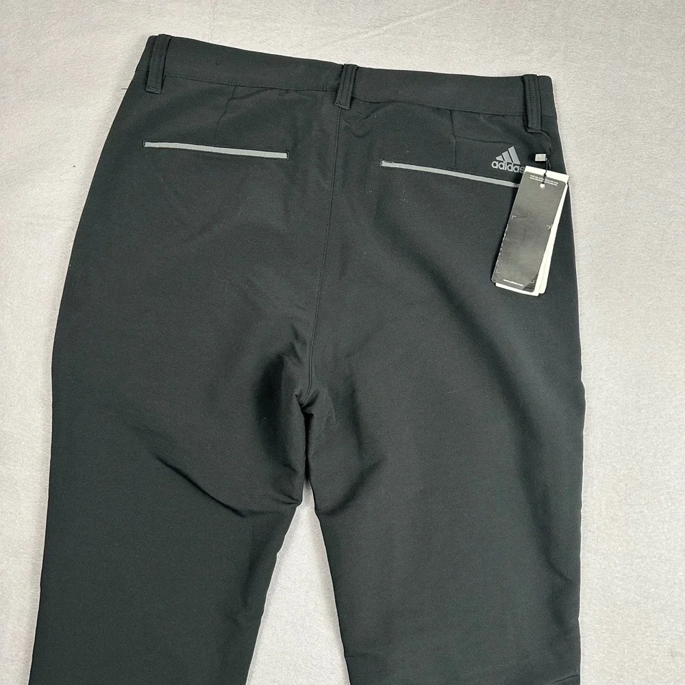 Adidas Mens Fallweight Golf Pants Black 30x34 NEW FR1137 Lightweight Stretch